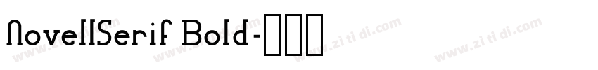 NovellSerif Bold字体转换